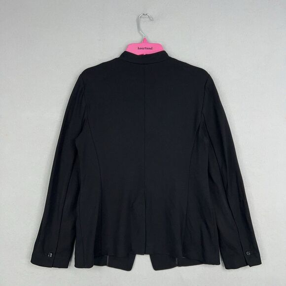 Banana Republic Blazer Womens 10 Black Travel Jacket Career Office Work Minimal - Picture 6 of 15